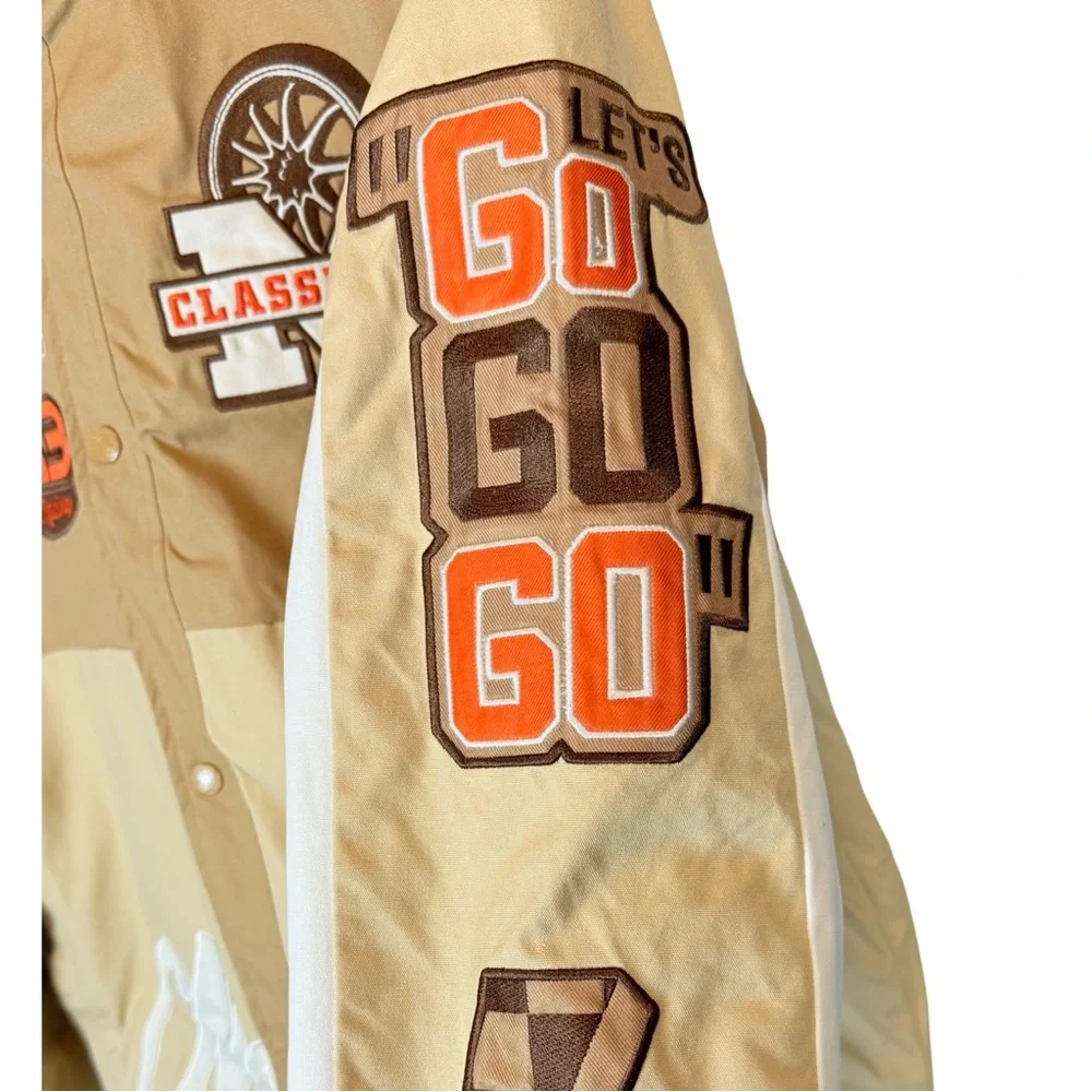 R3Bel Jacket Racing Speed Race Beige Mens - Picture 2 of 13